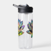 Buntglas Farbige Lotusblume Trinkflasche (Rechts)