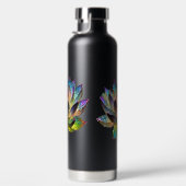 Buntglas Farbige Lotusblume Trinkflasche (Rechts)