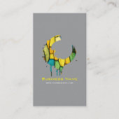 Buntglas-Farbschwung-Design – Anpassbar Visitenkarte (Vorderseite)
