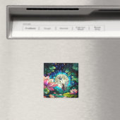 Buntglas-Feenklein mit Libelle Magnet (In Situ (Geschirrspüler))
