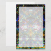 Buntglas-Fenster Briefpapier (Vorne/Hinten)