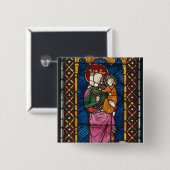 Buntglas-Fenster Button (Vorne & Hinten)