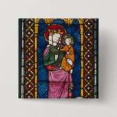 Buntglas-Fenster Button (Vorderseite)