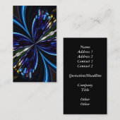 Buntglas-Fenster-Kaleidoskop 9 Visitenkarte (Vorne/Hinten)