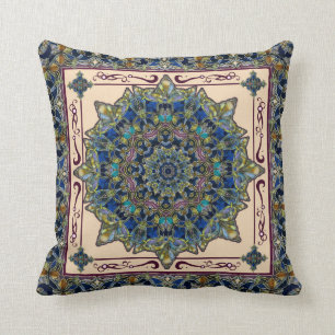 Buntglas-Fenster-Mandala-Dekor-Kissen Kissen