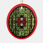 Buntglas-Fenster-Verzierung Keramik Ornament (Links)