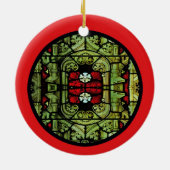 Buntglas-Fenster-Verzierung Keramik Ornament (Hinten)