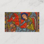 Buntglas-Fenster von Chartres-Kathedrale Visitenkarte (Rückseite)