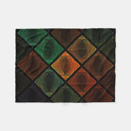 Buntglas Fleecedecke (Vorderseite (Horizontal))