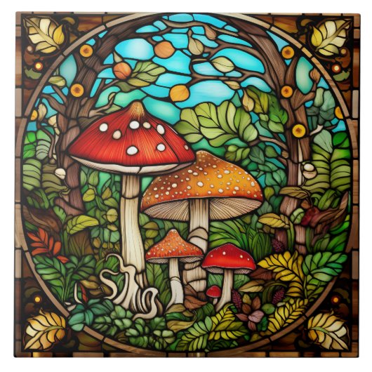 Buntglas fliese (Vorderseite)