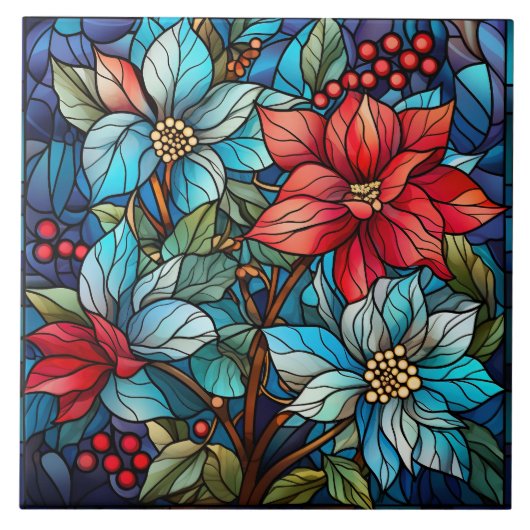 Buntglas  fliese (Vorderseite)