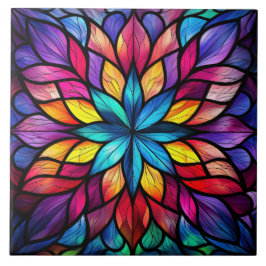 Buntglas  fliese