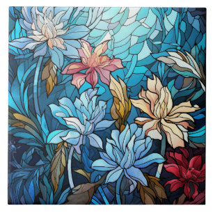 Buntglas fliese