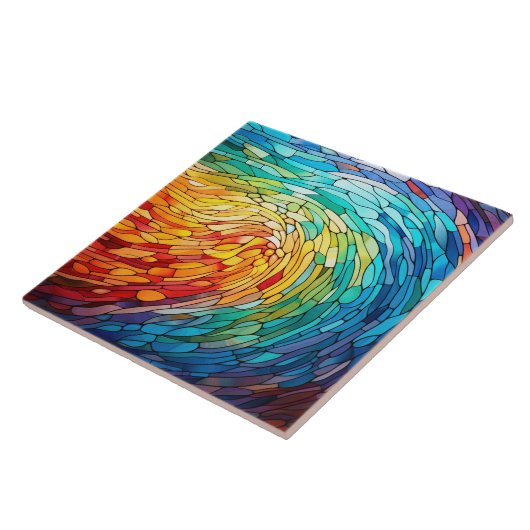 Buntglas Fliese (Seite)