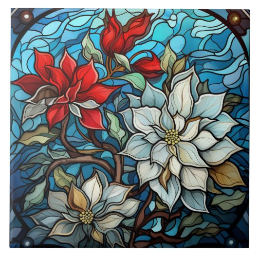 Buntglas fliese (Vorderseite)