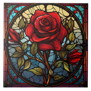 Buntglas fliese