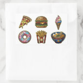 Buntglas Foodie Aufkleber (Tasche)