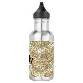 Buntglas Gold Diamantmuster Edelstahlflasche (Rechts)