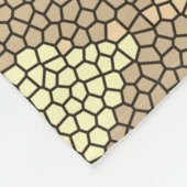 Buntglas Gold Diamantmuster Fleecedecke (Ecke)