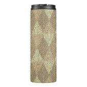Buntglas Gold Diamantmuster Thermosbecher (Rückseite)