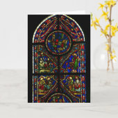 Buntglas-Gruß-Karte Karte (Gelbe Blume)