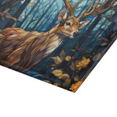 Buntglas-Hirsch Schneidebrett (Ecke)