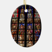 Buntglas in einer Kirche in Aix-en-Provence Keramikornament (Hinten)