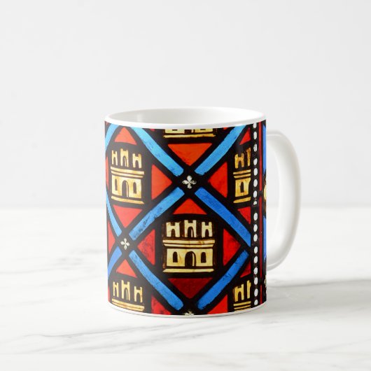 Buntglas in Sainte Chapelle in Paris Kaffeetasse (VorderseiteRechts)