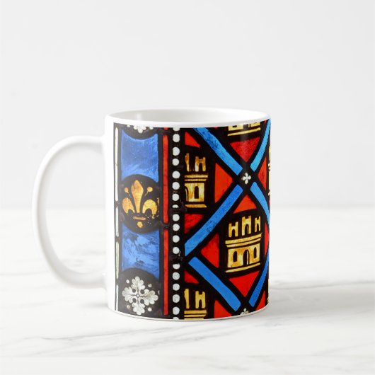 Buntglas in Sainte Chapelle in Paris Kaffeetasse (Links)