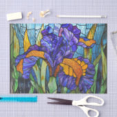 Buntglas-Iris 2D Seidenpapier (Handwerk)