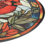 Buntglas-Kardinal Schneidebrett (Ecke)