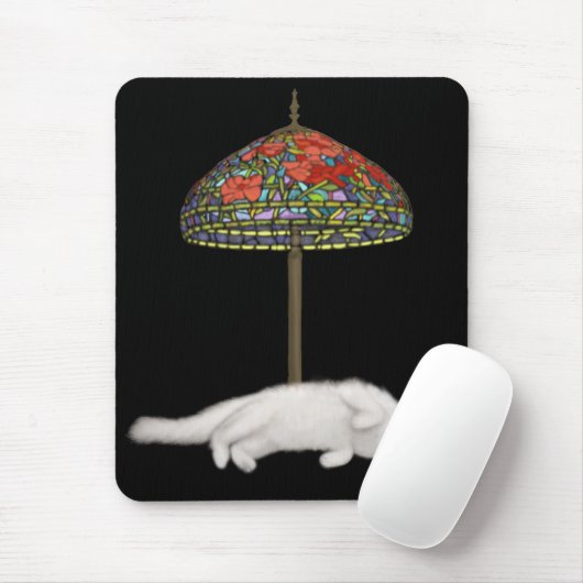 Buntglas-Katze Sunlamp Mousepad (Mit Mouse)