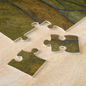 Buntglas-Katzen und Sonnenblumen-Kunstdesign Puzzle (Seite)