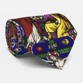 Buntglas-Kirchen-Fenster-Kreuzigung Jesus Krawatte (Gerollt)