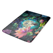 Buntglas-Kleine Fee mit Libelle Badematte (Schrägansicht)