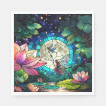 Buntglas Kleine Fee mit Libelle