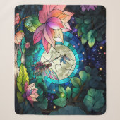 Buntglas Kleine Fee mit Libelle Sherpadecke (Vorderseite)