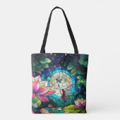 Buntglas Kleine Fee mit Libelle Tasche (Rückseite)