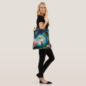 Buntglas Kleine Fee mit Libelle Tasche (Am Model)