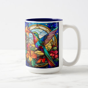 Buntglas Kolibri Rechtshänder Zweifarbige Tasse