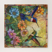 Buntglas-Kolibris-Puzzle Puzzle (Horizontal)