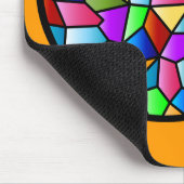 Buntglas-Kreis Mousepad (Ecke)