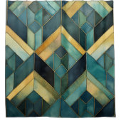 Buntglas-Kunst-Duschvorhang Duschvorhang (Vorderseite)