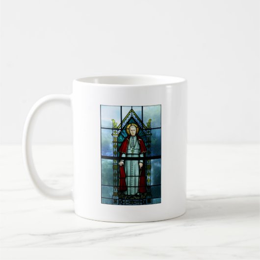 Buntglas-Kunst Papst-Saint Pius X Kaffeetasse (Links)