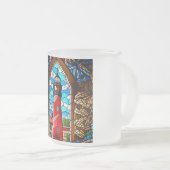 Buntglas-Leuchtturm Mattglastasse (VorderseiteRechts)