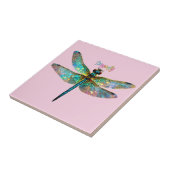 Buntglas Libelle Fliese (Seite)