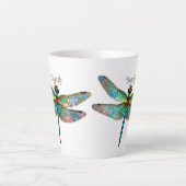 Buntglas Libelle Milchtasse (Vorderseite)