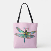Buntglas Libelle Tasche (Rückseite)