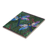 Buntglas-Libellen Fliese (Seite)