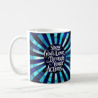 Buntglas - Liebe zeigen Kaffeetasse